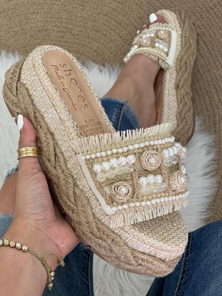 Sandalias en Yute Media